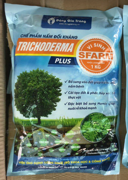 CHẾ PHẨM NẤM ĐỐI KHÁNG TRICHODERMA PLUS SFARM - GÓI 1KG