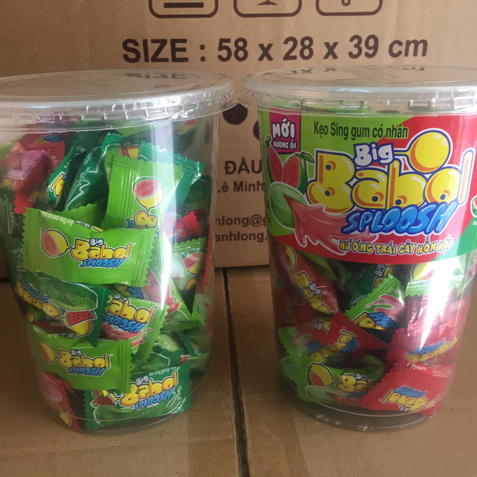Kẹo sing sum Big Babol Sploosh 70 viên