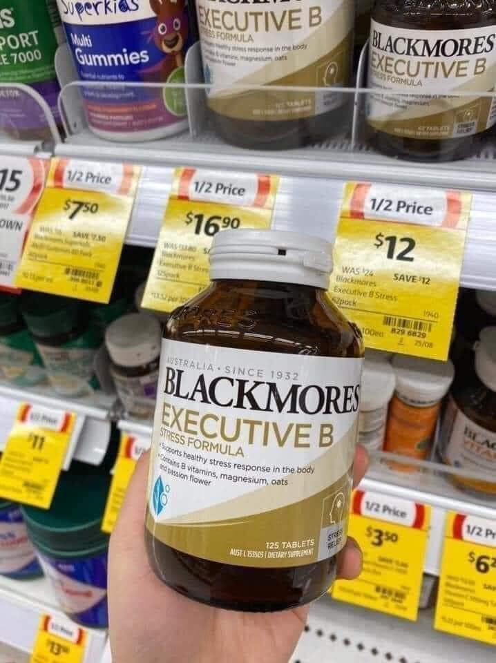 Blackmores Executive B Stress Formula 125 Tablets