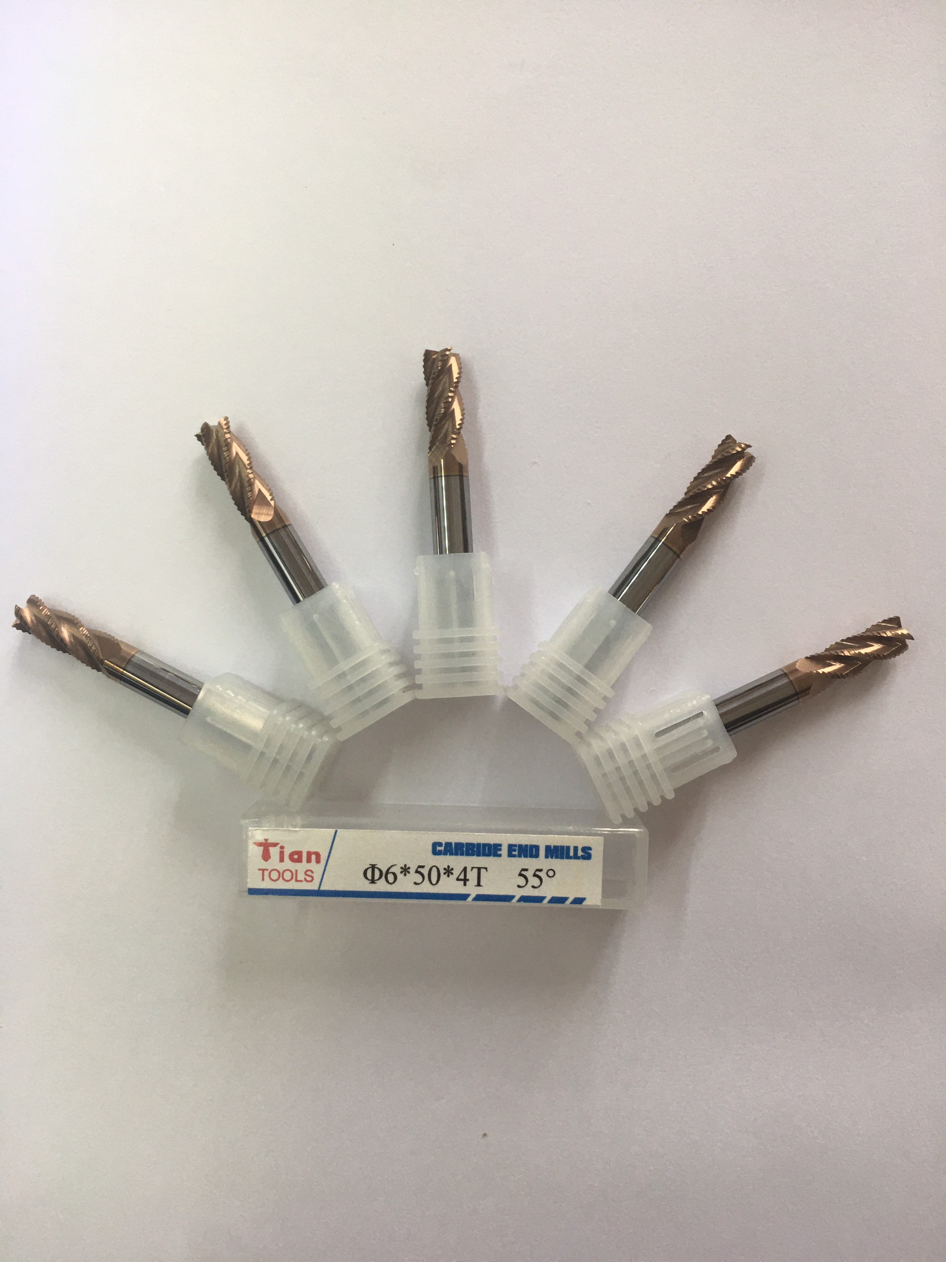Ø6*50*4T - Mũi Phay Phá Thô D6: Chuyên Thép/Dao phay hợp kim (Solid Carbide)
