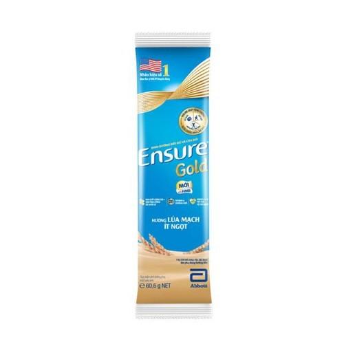 Combo 8gói (4 gói Ensure gold và 4 gói ít ngọt) 60,6g