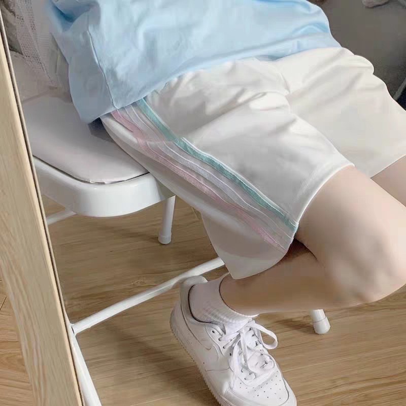 [GIÁ HUỶ DIỆT Quần Đùi Sọc Unisex - Quần Đùi Lửng Uzzlang Nam Nữ