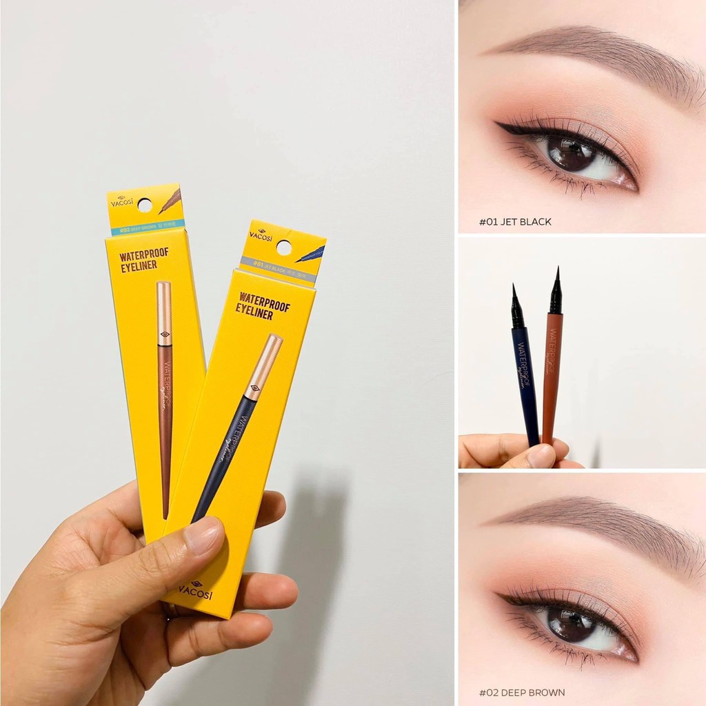 Kẻ Mắt Nước Vacosi Waterproof Eyeliner