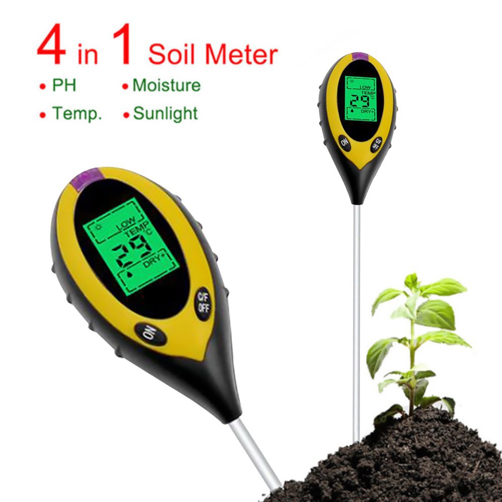 Máy Đo Độ Ẩm, Đo PH,  Ánh Sáng Đất Canh Tác