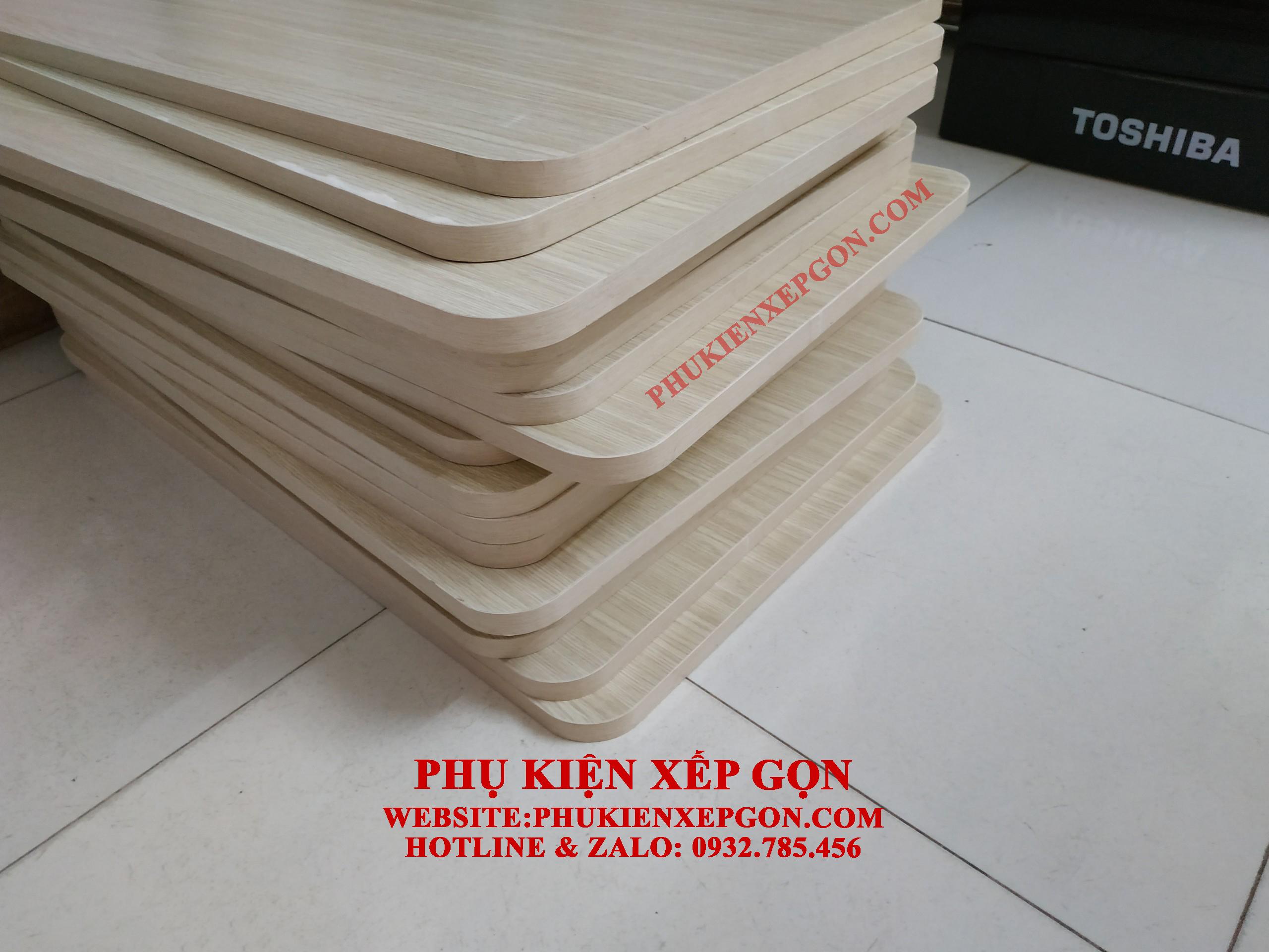MẶT BÀN VÂN GỖ SANG TRỌNG BO GÓC (40X60CM)