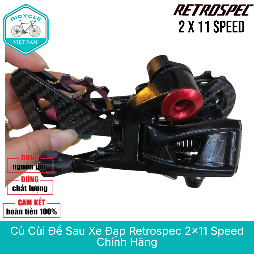 Củ Cùi Đề Sau Xe Đạp Retrospec 2x11 Speed – Chính Hãng, Vận Hành Mượt Mà