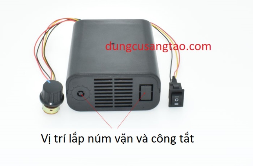 Bộ điều chỉnh tốc độ Dimmer 10 - 55V 40A - Có quạt (chỉnh lưu / chỉnh điện áp / điều tốc)