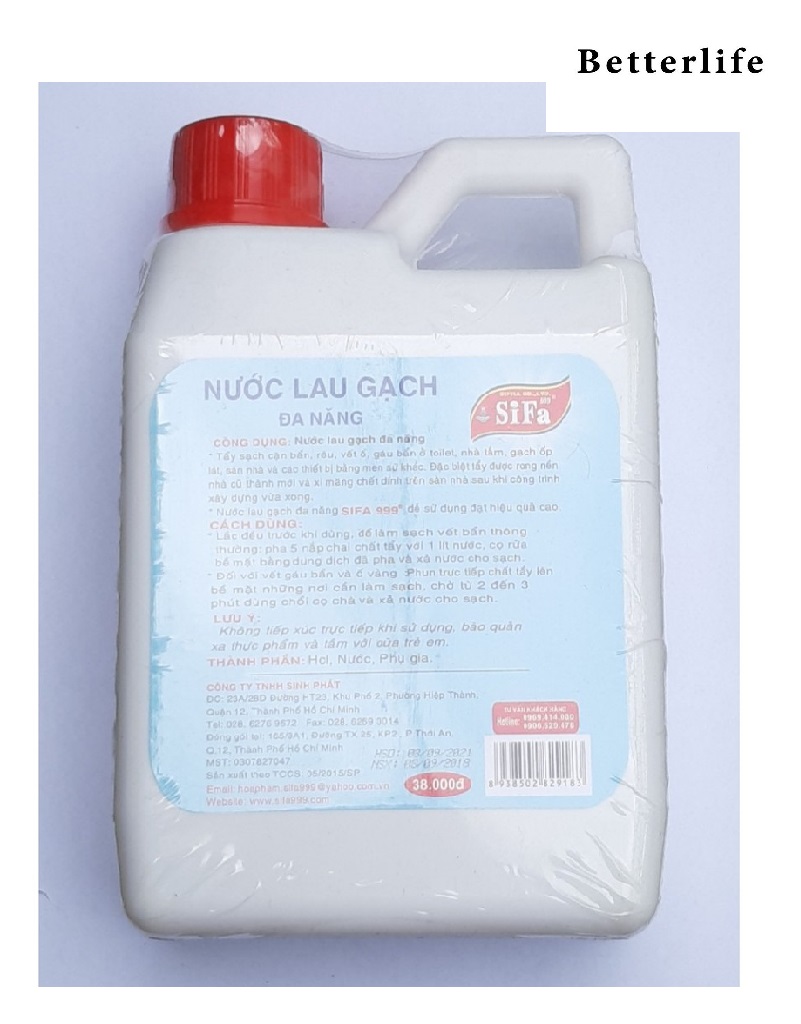 [HCM]Nước lau gạch đa năng cao cấp Sifa 1200ml - Betterlife