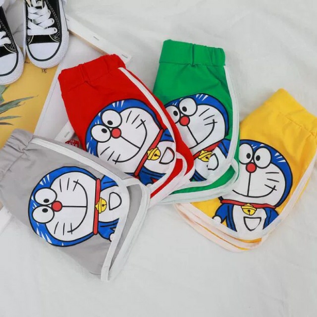 QUẦN ĐÙI IN HÌNH DORAEMON CHO BÉ 8-18kg