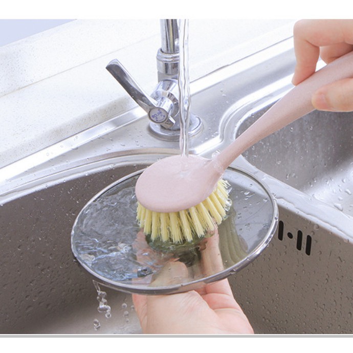 Cọ rửa lông cước dày cứng có cán tiện dụng