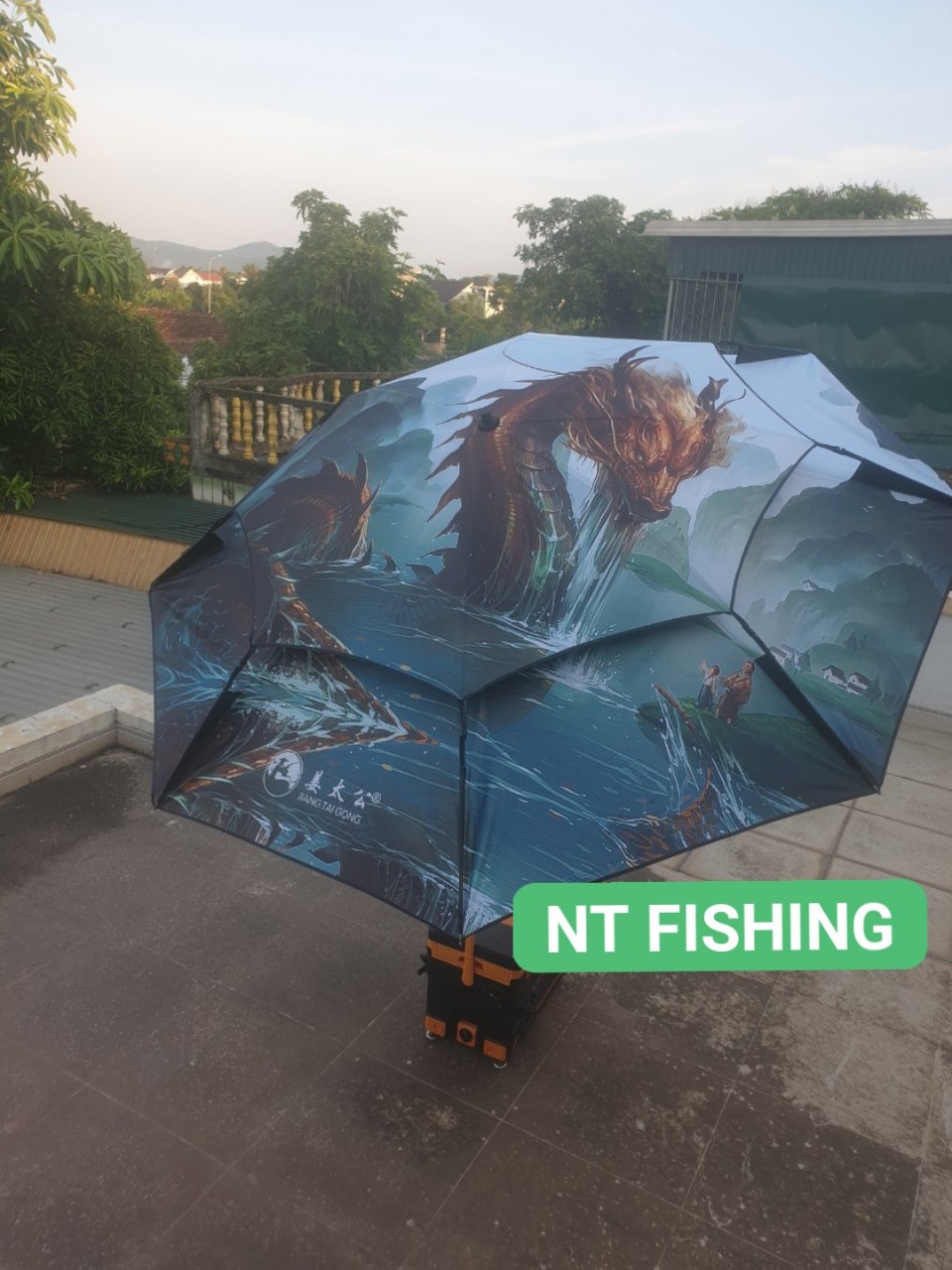 Ô câu cá long thần đường kính 2m4