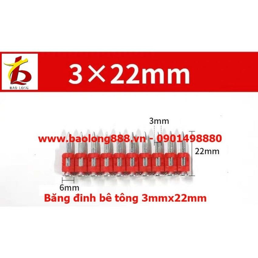 [ Hà Nội ] Đinh bê tông, đinh bắn bê tông( 1000 đinh/hộp, tặng kèm gas)**Liên hệ để được giá tốt**