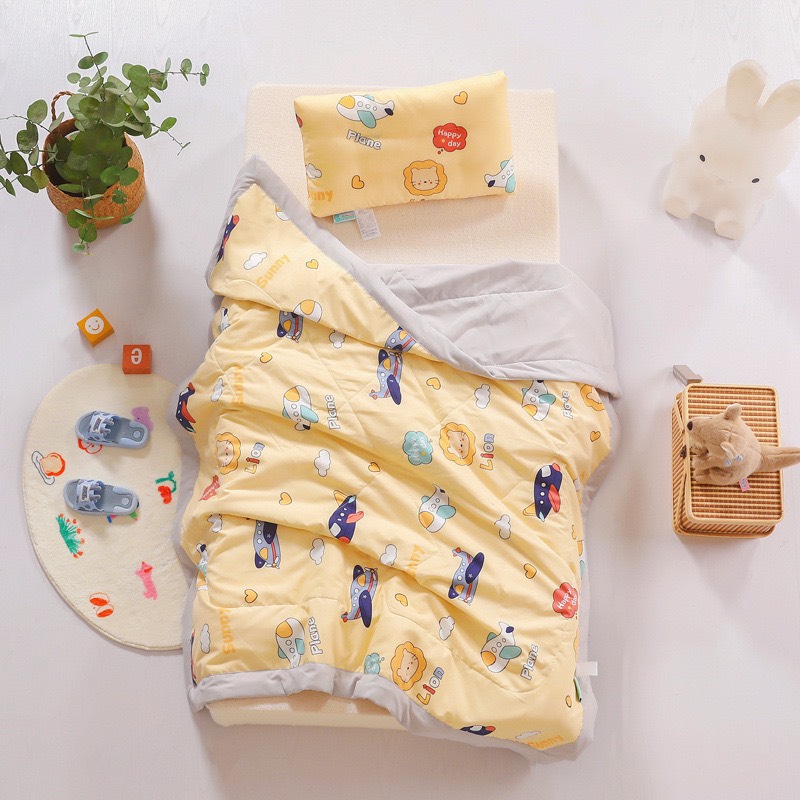 Chăn cotton trần bông mỏng cho bé - Kích thước 120-150cm