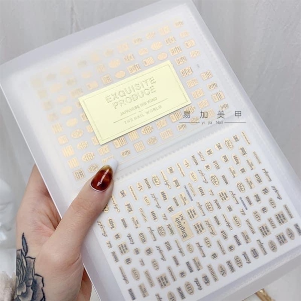 Sổ đựng stickers, sổ đựng hình dán trang trí móng