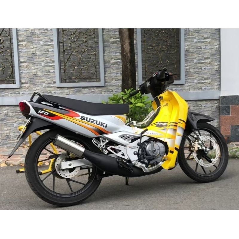 Tem Rời Suzukia Satria 2000 Trắng Vàng
