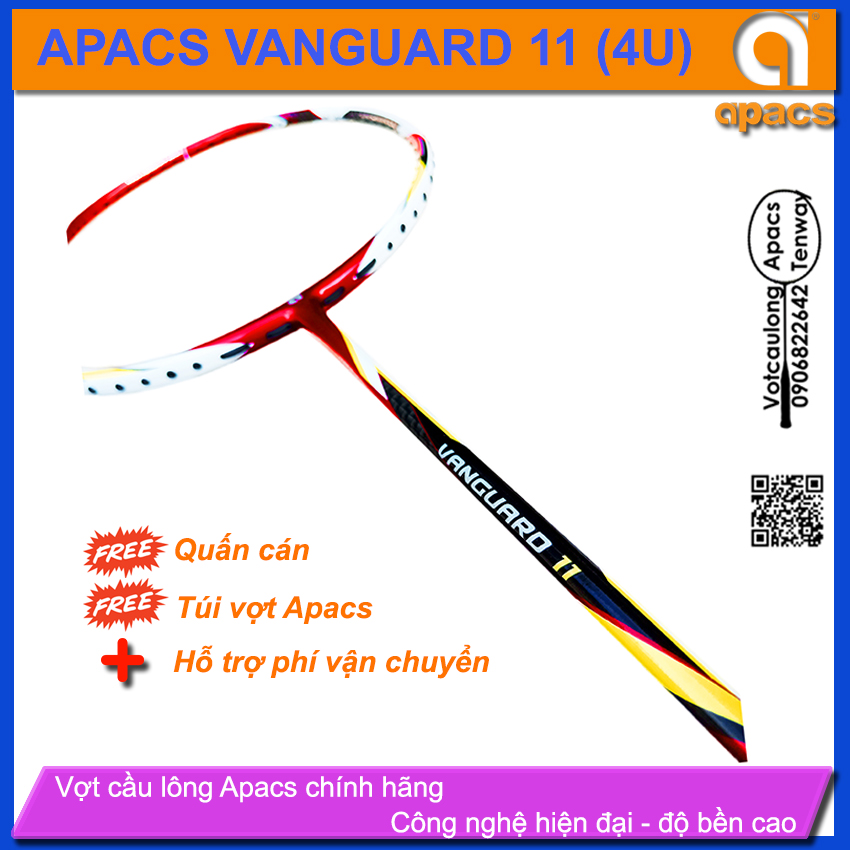 [HCM][Vợt cầu lông Apacs Vanguard 11- 4U] – Vợt chuyên công dễ thuần dễ đánh