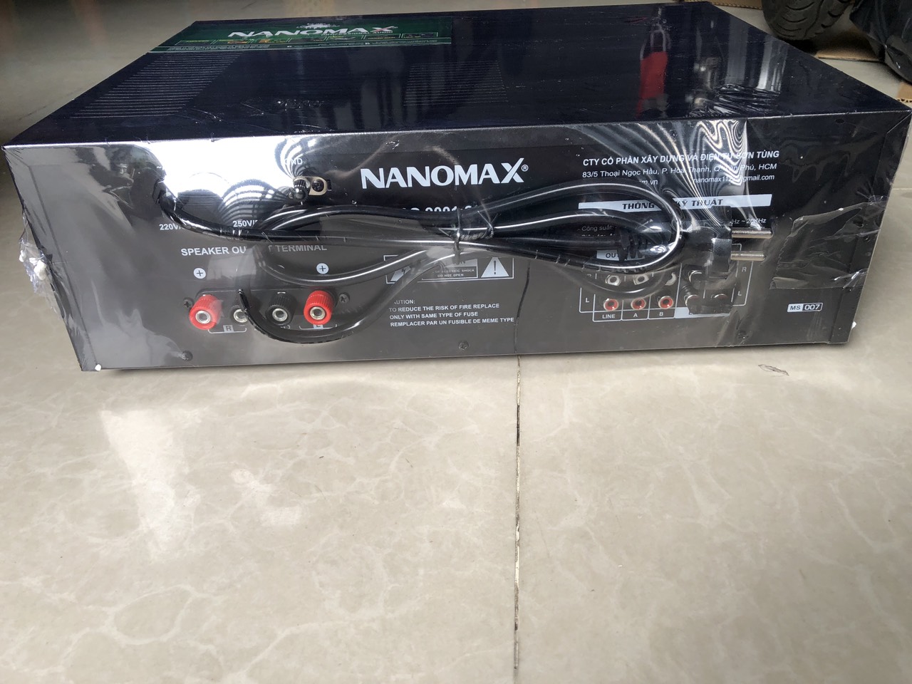 Amply Nanomax Pro-007 Bluetooth 8 sò lớn Toshiba