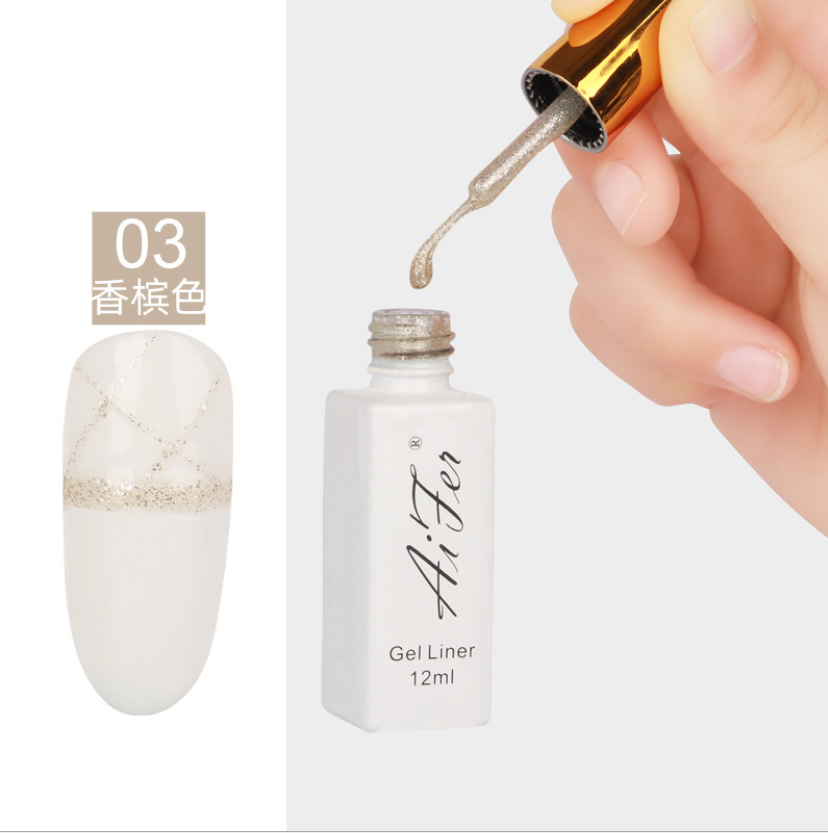 Gel Cọ Nét Aifer 12ml Dùng Vẽ Móng