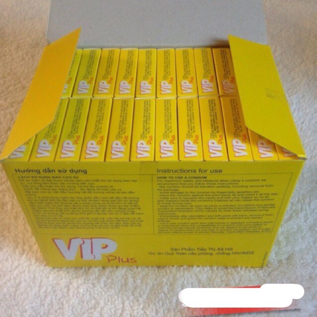 10 Hộp Bao cao su Gia Đình Vip plus - 30 chiếc