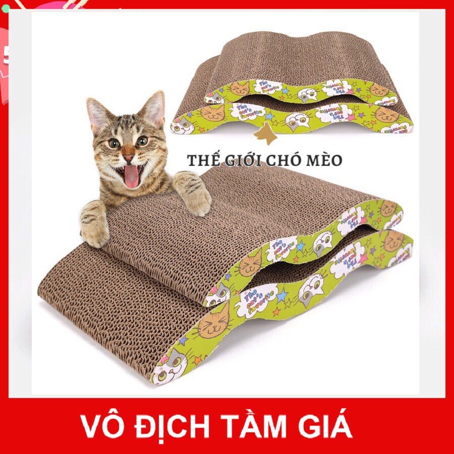 Bàn Cào Móng Giải Trí Cho Mèo bằng Bìa Carton