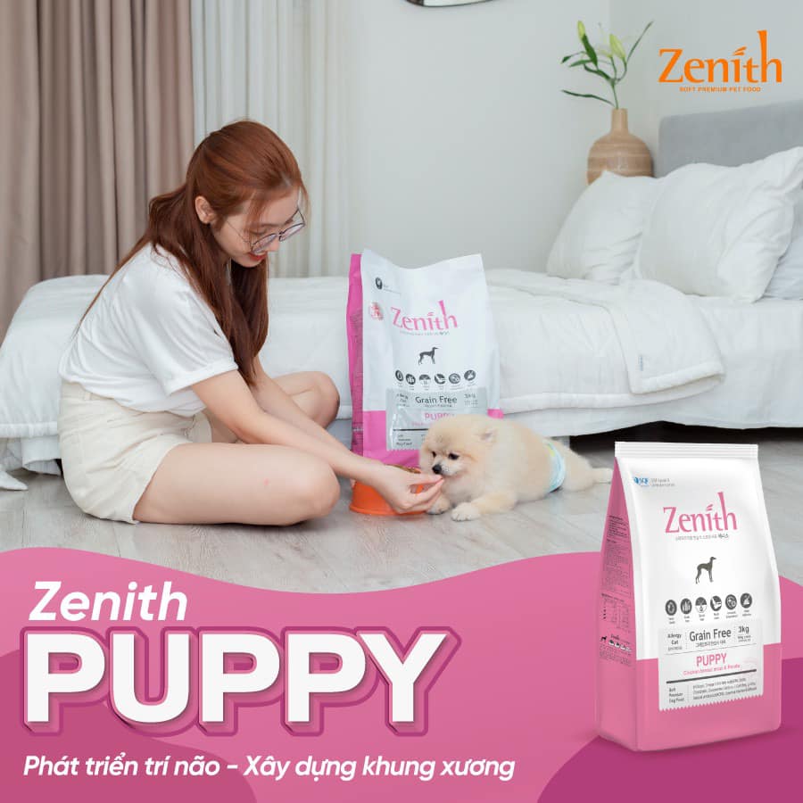 Thức ăn hạt mềm Zenith dành cho chó con - T3 PETS SHOP