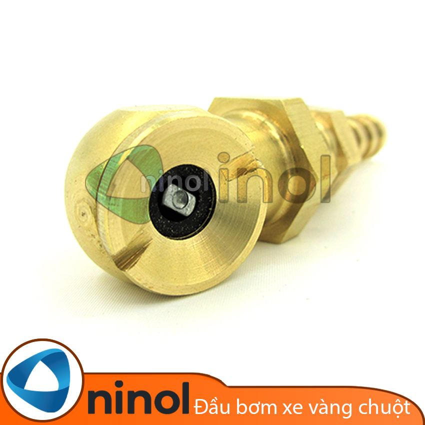 Đầu bơm xe đồng nối đuôi chuột