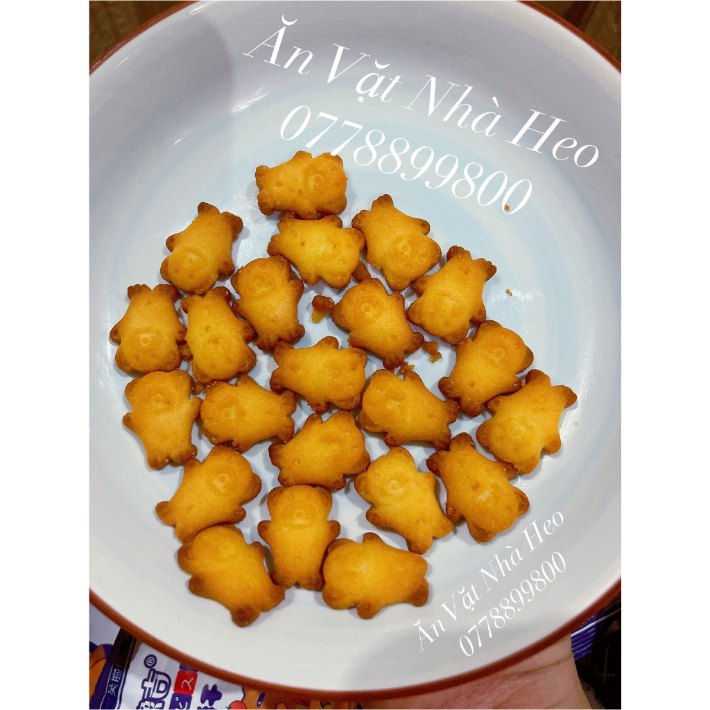 Bánh Quy Lúa Mạch Hình Gấu teddy Thơm Ngon (1kg/500g)
