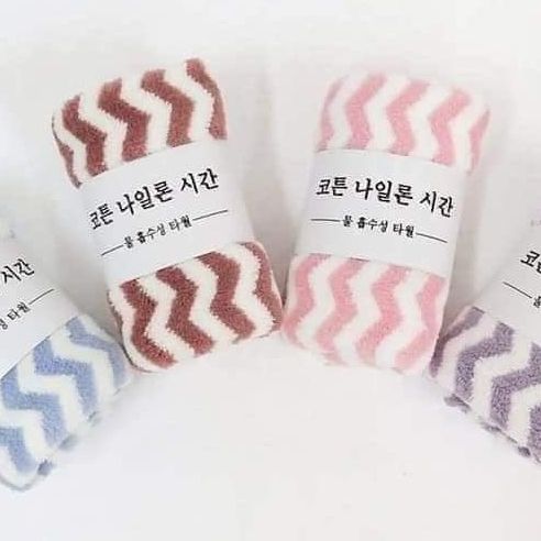 [ComBo] 10 Khăn Mặt Kẻ Hàn Quốc, Mềm Mịn. ĐTVM