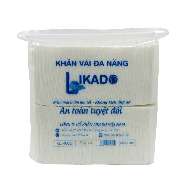 COMBO 5 Gói Khăn Vải Đa Năng LIKADO 400g (20x22cm) 200 Tờ