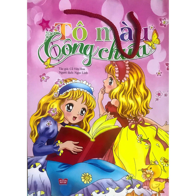 Bộ túi 8 cuốn tô màu công chúa dành cho trẻ từ 5-15 tuổi