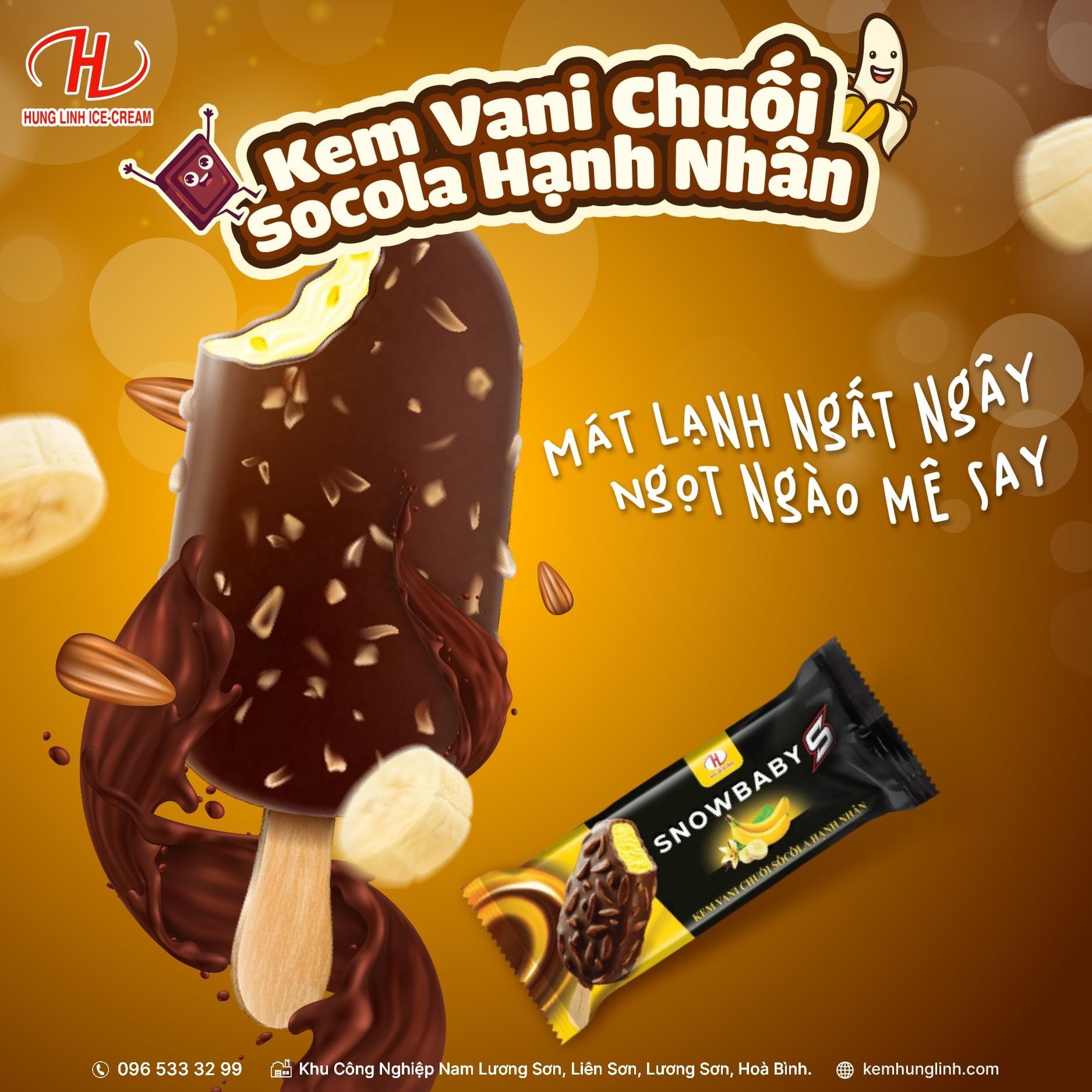 Kem Vani Chuối Socola Hạnh Nhân