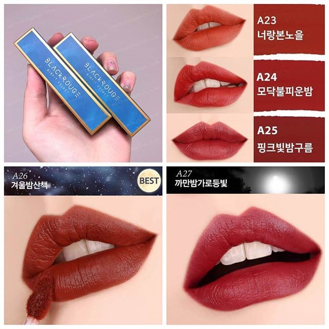 SON KEM BLACK ROUGE màu A26 ( Đỏ đất)( MÃ 113)