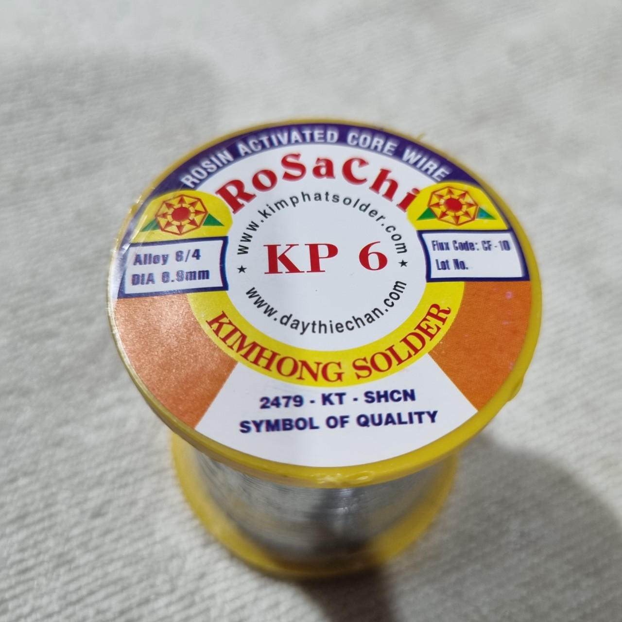Cuộn chì hàn điện tử KP6 ( lớn ) 100 gr