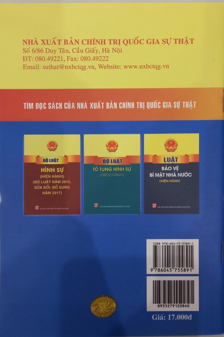 Luật An Ninh Mạng (Hiện Hành)- Sách Luật Pháp