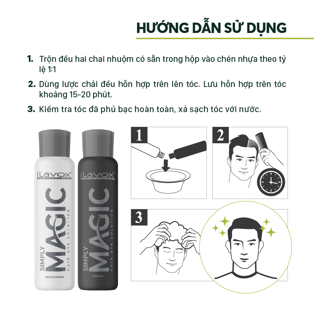 Nhuộm Tóc Phủ Bạc Magic Lavox