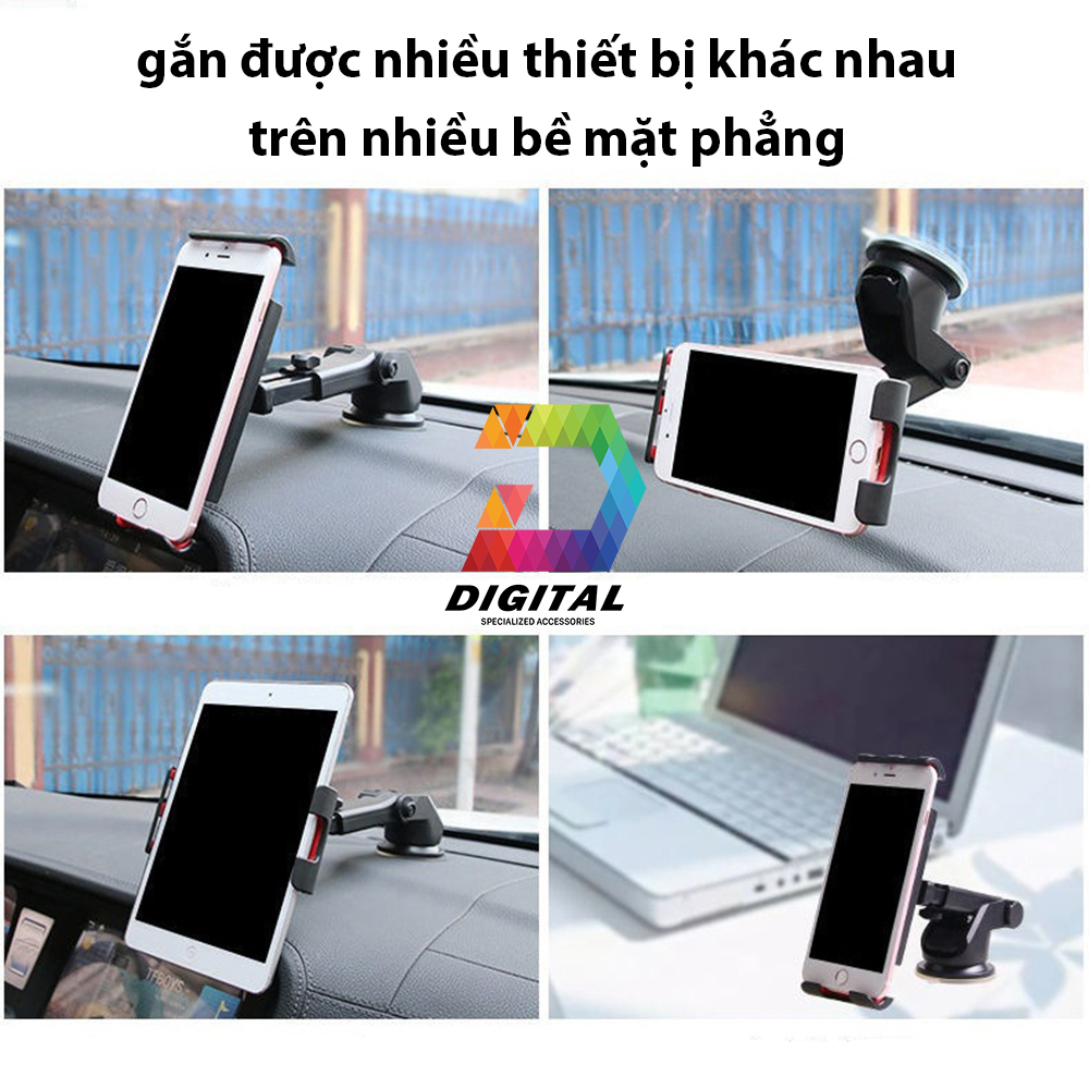 Giá Đỡ iPad, Máy Tính Bảng Trên Xe Hơi Hít Chân Không Cao Cấp - iPad Holder For Car