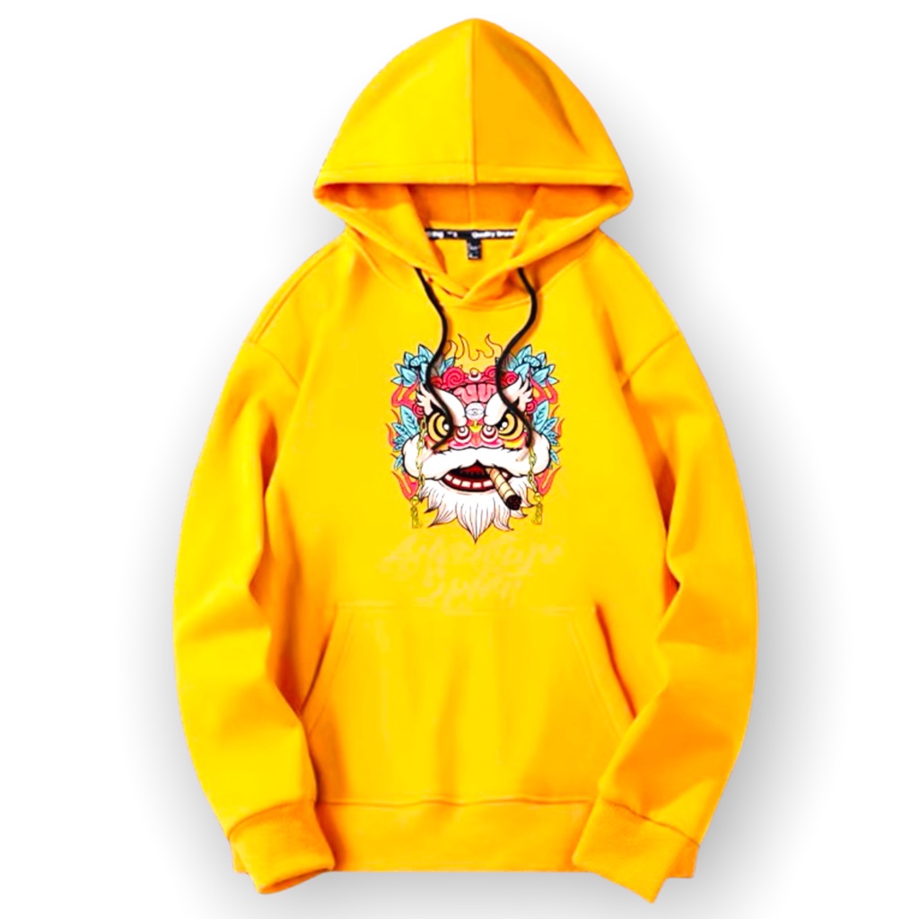 Áo hoodie CONXINH form rộng nỉ trẻ em hình in Con Lânthời trang thu đông cho trẻ em từ 4 đến 10 tuổi