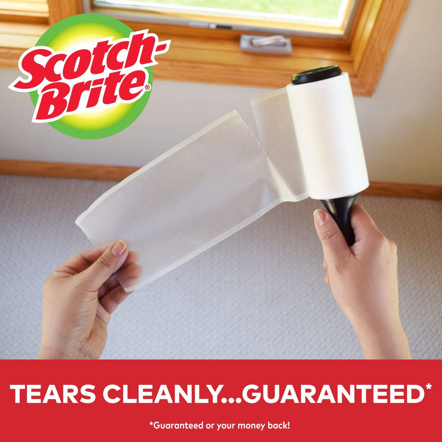 [HCM]Cây lăn bụi Scotch Brite Mỹ (105 tờ/1 cây)