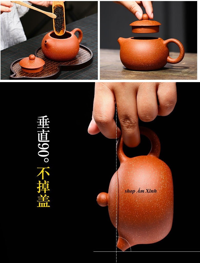 Ấm Tử Sa Nghi Hưng Tây Thi 200 ml (Huyết  Long Sa)