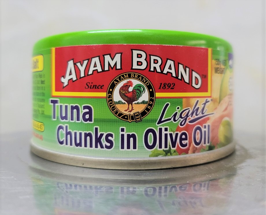 [Hộp X.LÁ 150g - CHUNKS] CÁ NGỪ CẮT KHÚC NGÂM DẦU Ô LIU [Thailand] AYAM BRAND Tuna Chunks In Olive Oil (halal)