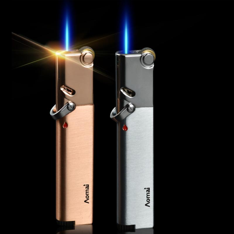 Hộp Quẹt Bật Lửa Khò 1 Tia Gas Đá Aomai 365 (Màu Ngẫu Nhiên)
