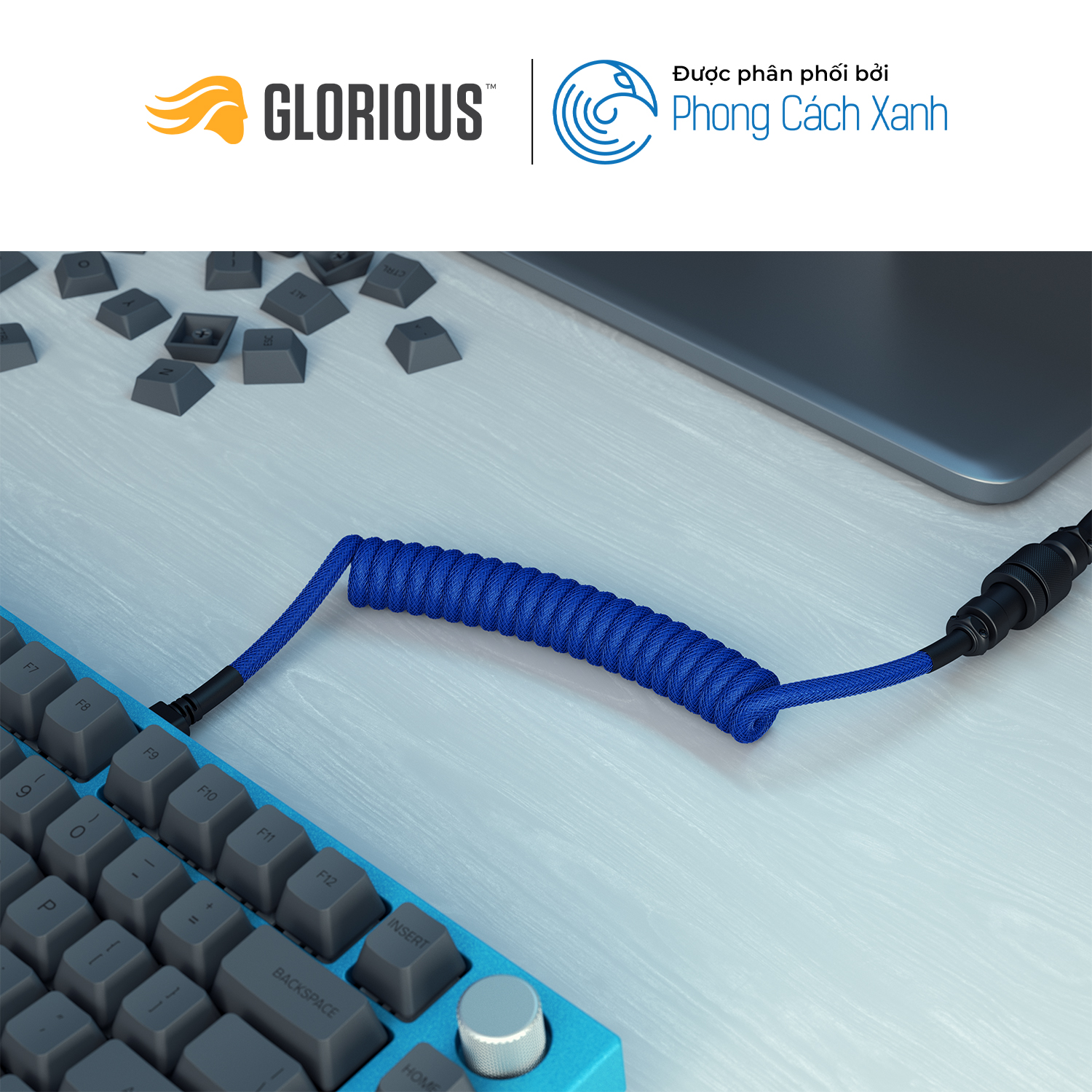 Cáp bàn phím cơ USB-C Artisan Glorious Coiled Cable - Hàng chính hãng