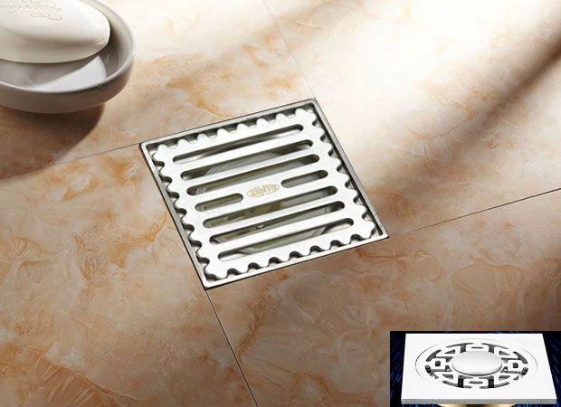 PHỄU THOÁT SÀN CHỐNG MÙI INOX NX130-L (98X98MM)
