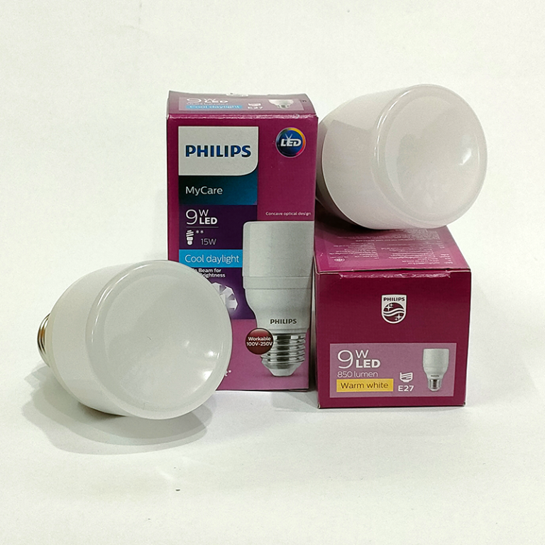 Bóng đèn Philips LEDBright 9W E27 ánh sáng Trắng (6500K) – Vàng ấm (3000K) 230V