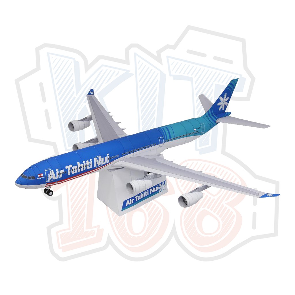 Mô hình giấy máy bay air tahiti nui airbus a340-300