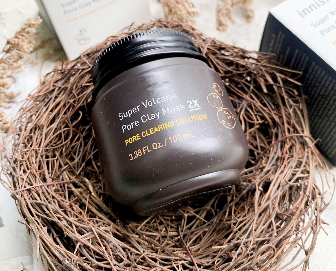 Mặt nạ đất sét Innisfree Super Volcanic Pore Clay Mask 2X