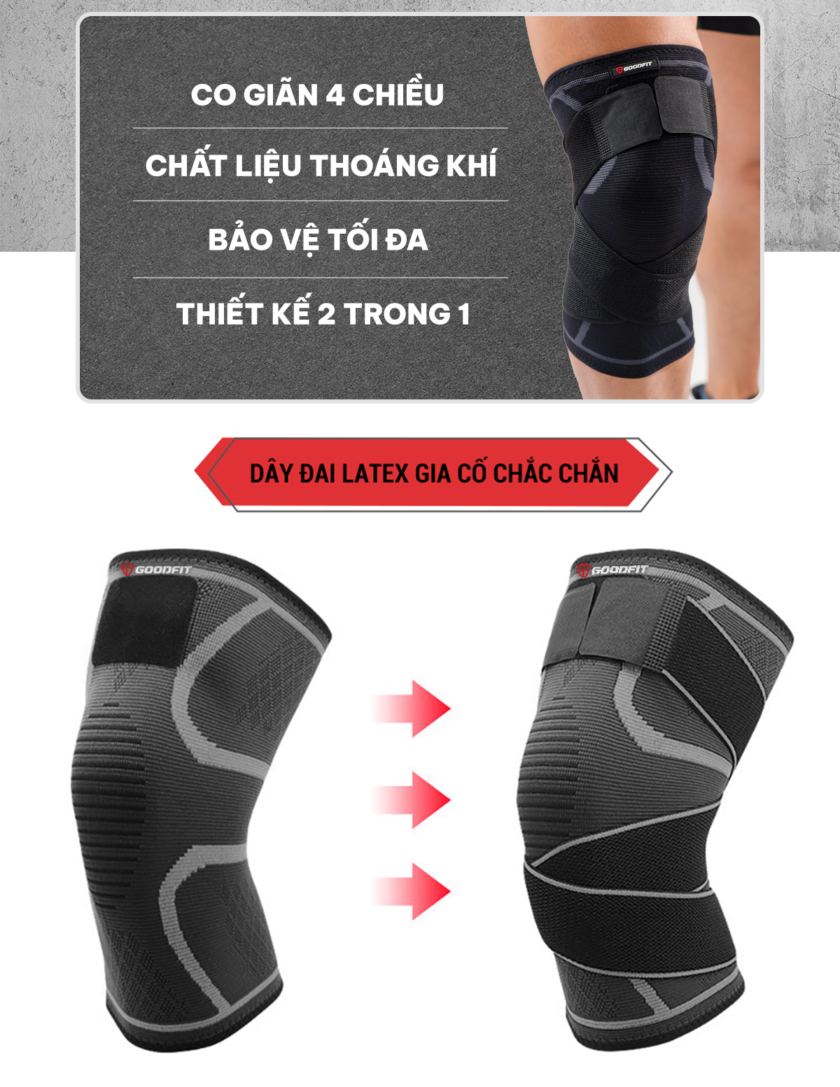 Bó gối thể thao GoodFit GF511K