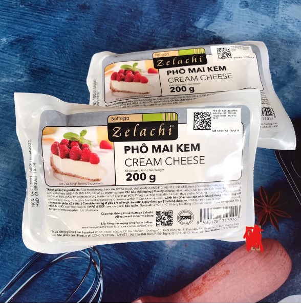 Phô Mai Kem Bottega Zelachi Gói 200g