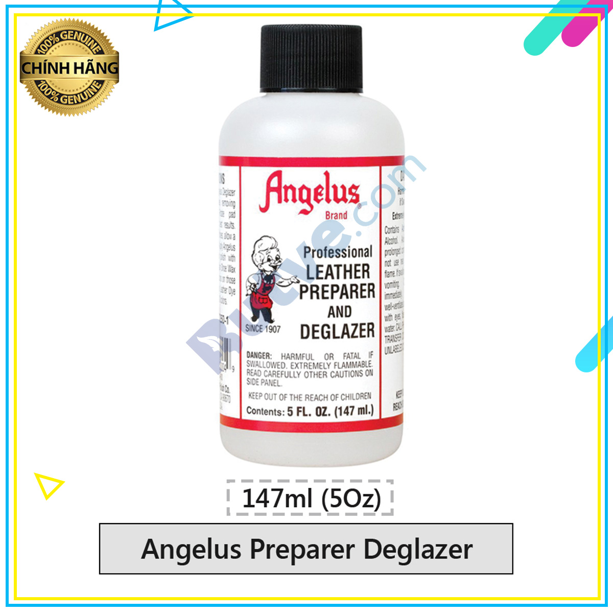 Dung dịch vệ sinh và tẩy lớp bảo vệ màu Angelus Preparer Deglazer – 118ml