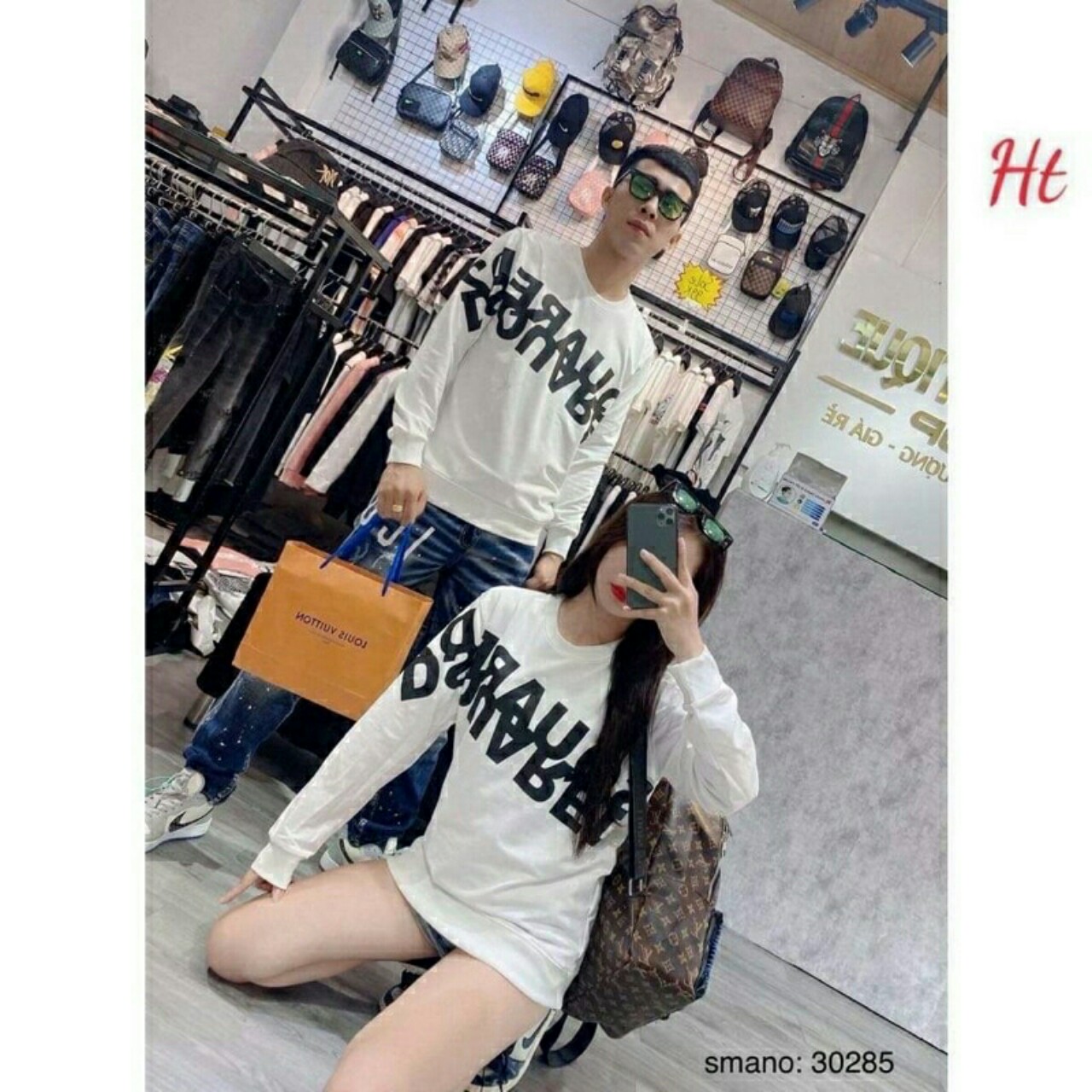 Áo nỉ chữ chéo HT11